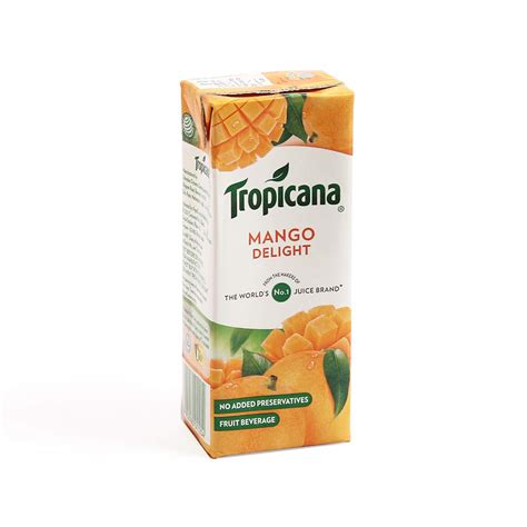 Tropicana Tetra Pack 200ml Mango - Pack of 6 : Amazon.in: Grocery ...