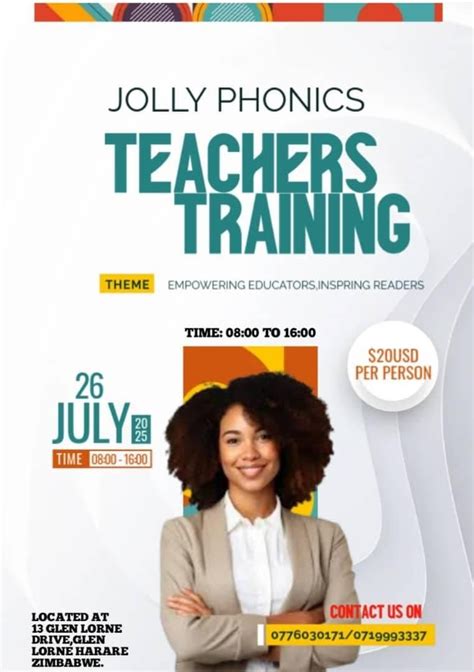 Jolly Phonics Teachers Training , Glen Lorne, Harare, 26 July 2025 ...