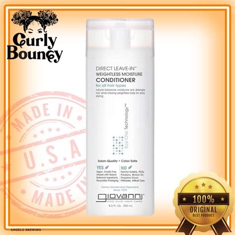 Giovanni Direct Leave In Conditioner 250ml (Protein-Free) | Shopee Malaysia