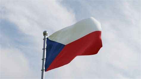 Animated Czech Republic Flags 3D model animated | CGTrader