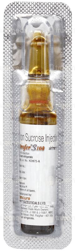 Orofer S 100 MG Injection 5 ML | Order Orofer S 100 MG Injection 5 ML ...