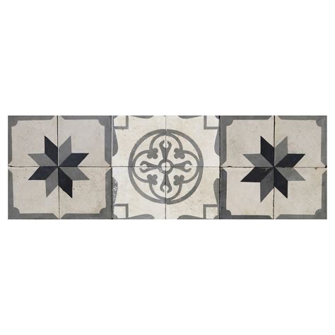 Reclaimed Patterned Encaustic Floor Tiles at 1stDibs