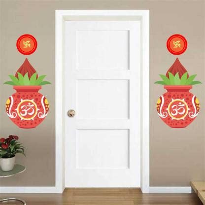 GLOBAL GRAPHICS Sathiya kalash and shbh labh wall sticker decorater ...