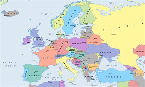 European Countries Map 的图像结果