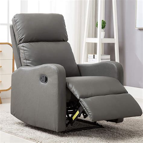 ANJ Chair Contemporary Leather Recliner Chair for Modern Living Room ...