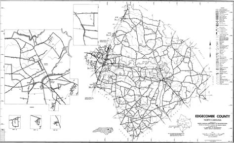 1990 Road Map of Edgecombe County, North Carolina