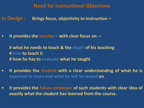 Instructional objective | PPT