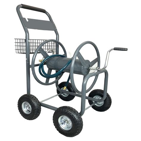 Ashman Garden Hose Reel Cart 4 Wheels Portable Garden Hose | Desertcart ...
