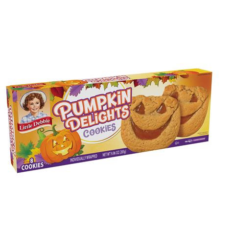 Little Debbie Pumpkin Delights Snack Cookies, 9.96 oz (8 count ...
