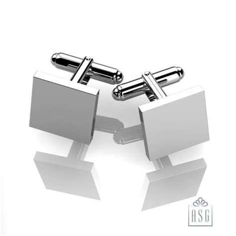 Classic Square Cufflinks-Engraveable