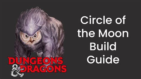 Circle of the Moon (Druid) Build Guide in D&D 5e - HDIWDT - YouTube