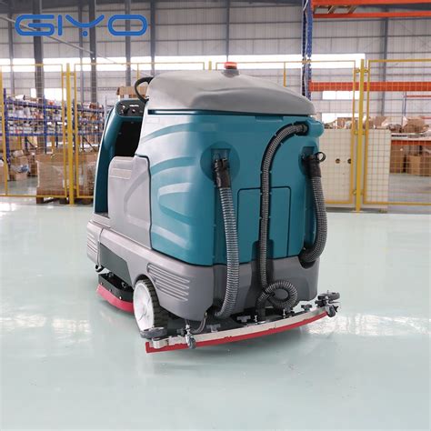 Commercial Battery Operated Tile Floor Electric Driving Scrubber ...