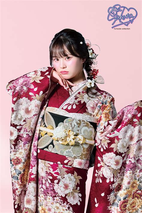 さくら SAF-07 #赤 #桃色 #ボルドー #red #pink 振袖 | 名古屋・岐阜の成人式ならハタチの振袖 アンジュ