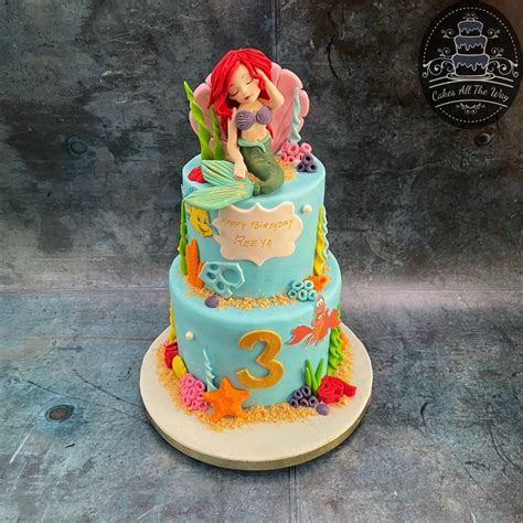 2-Tier Mermaid Theme Cake – Cakes All The Way