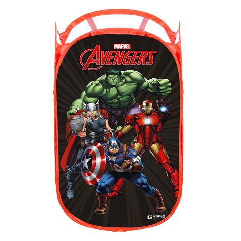 Kuber Industries Laundry Basket | Marvel Avengers Net Foldable Laundry ...