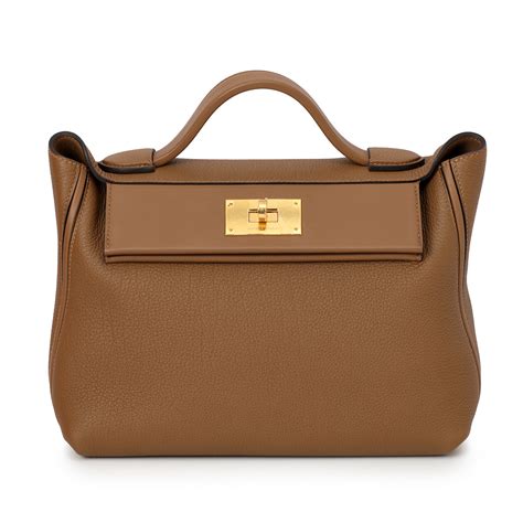 Shop Preloved Hermès 24/24 29 Veau Togo & Swift Leather Gold Hardware ...