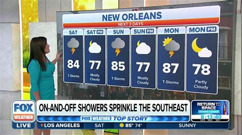 On-and-off showers sprinkle Southeast on Saturday | Latest Weather ...