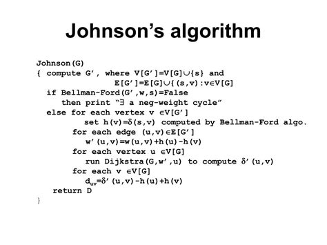Image result for Johnson Algorithm