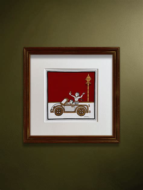 Buy The Carefree Car Drive in Phad painting Online