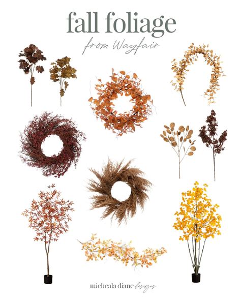 Fall Foliage Decor Ideas - Micheala Diane Designs