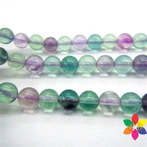 Buy Clearance Natural Flourite 8mm Beads Drilled Strand Length 14 ...