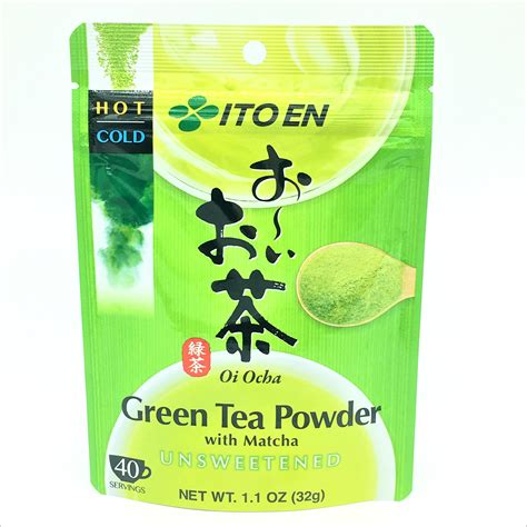 Itoen Oi Ocha Green Tea Powder with Matcha -unsweetened, Hot/ Cold 1 ...