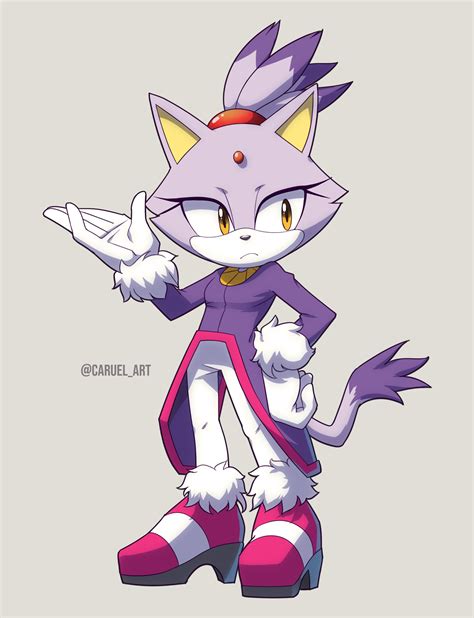 blaze the cat (sonic) drawn by caruel_art | Danbooru