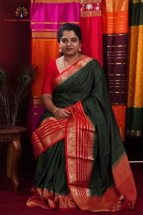 Semi Mysore Silk Saree – Prasannalakshmisilks