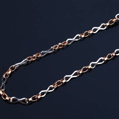 Buy quality 18 carat rose gold mens daily wear simple chain RH-GC562 in ...