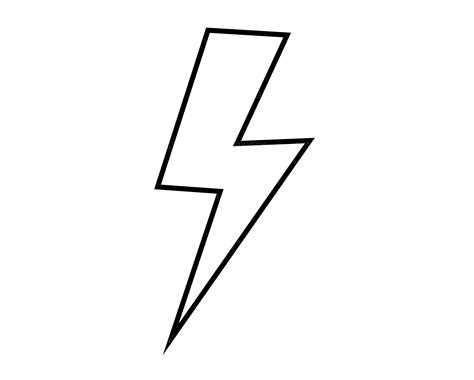 Lightning Bolt Outline