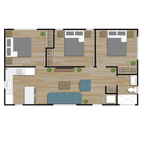 Casita Model 20X35 Plans in PDF or CAD - Casita Floor Plans
