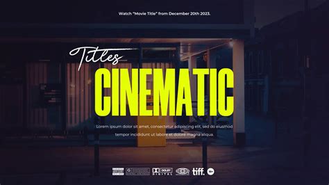 30 Cinematic Premiere Pro Titles MOGRT: 4K Movie Text Presets & Trailer ...