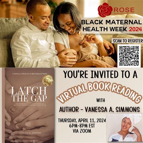 Black Maternal Health Week April 7-12, 2024 "LATCH THE GAP" by Vanessa ...
