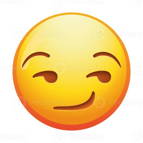 A playful smirking emoji face with a sly expression, conveying mischief ...