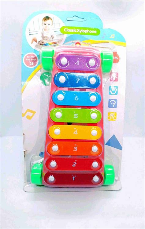 CREATION 8 Tones Garden Xylophone with 2 Mallets Toy Set for Babies ...