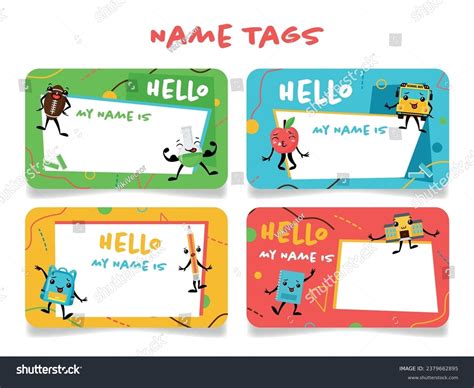 Name Tags For Kids Templates Free