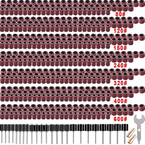 AUSTOR 531 Pcs Sanding Drum Setï¼Å’504 Pcs Drum Sander Sleeves 80 120 ...