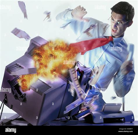 Icon, computer crash, [M], computer, crash, computer problem, virus ...