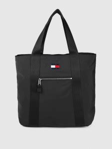 Buy TOMMY HILFIGER Women Black Tote Black Online @ Best Price in India ...