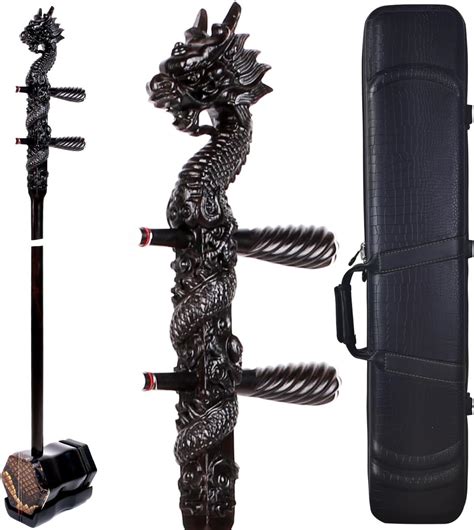 Amazon.com: NICOSHINE Professional Black Sandalwood Erhu: Two-Stringed ...