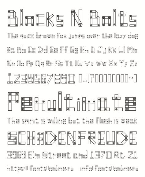 Blocks N Bolts font