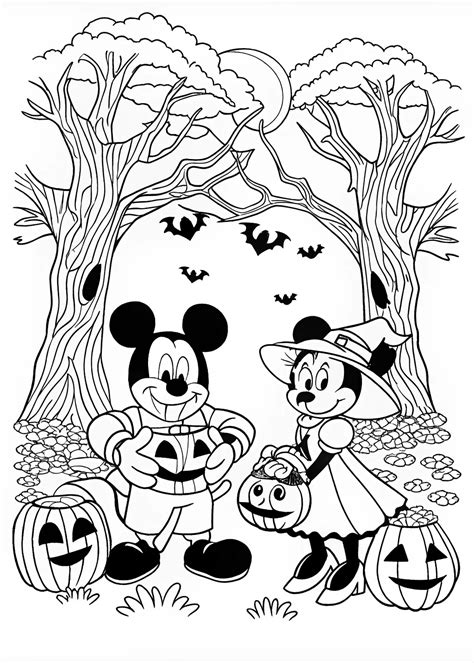 Halloween Disney Coloring Sheets