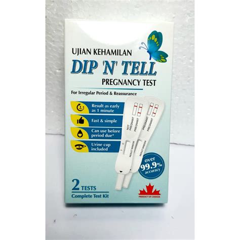 DIP 'N' TELL PREGNANCY TEST 2s EXPIRY 2024/09 | Shopee Malaysia