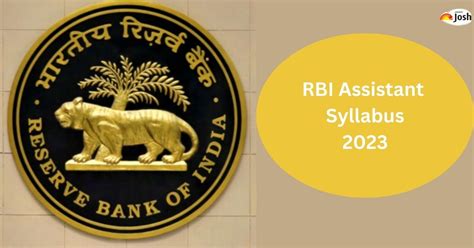 RBI Assistant Syllabus 2023: PDF Download for Prelims and Mains, Check ...