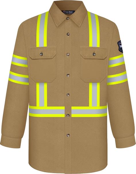 Amazon.com: Uno Mejor Welding Shirts for Men 7.5oz FR Shirts, 100% C ...