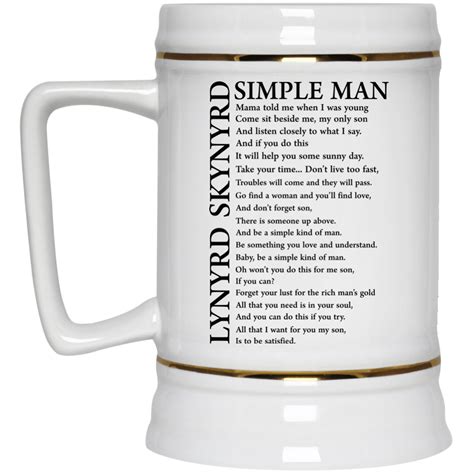 Lynyrd Skynyrd Simple Man Coffee Mugs - RobinPlaceFabrics