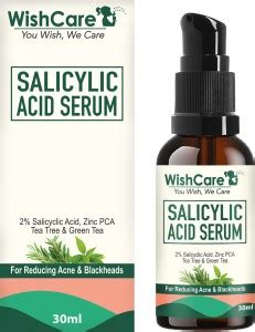 WishCare 2% Salicylic Acid Serum for Active Acne & Blackheads with PCA ...