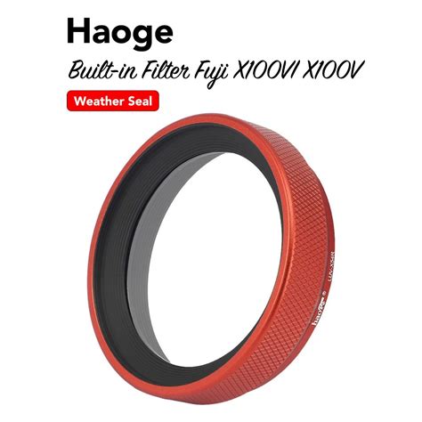 ฟิลเตอร์ Fuji X100VI X100V Haoge LUV-X54 Weather Sealed Filter พร้อม Built-in Adapter | Shopee ...