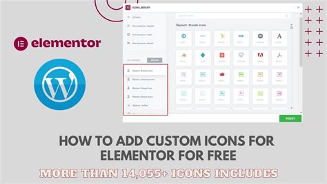 Image result for Adding Custom Icons Elementor