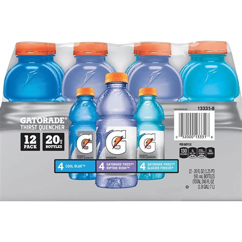 Gatorade Variety Pack, 20 oz. Bottles, 12/Carton (QUA13331) | Quill.com